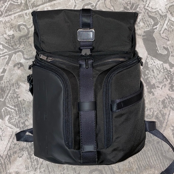 Men’s Tumi Black Canvas/Leather Luxury travel/work backpack